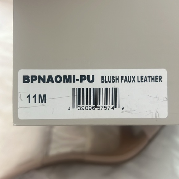 NEW IN BOX BP clear heal and clear strap shoes in Blush - Picture 6 of 6